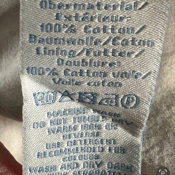 Boden Blue & White Gingham Pintuck Dress Size 18 - Picture 14 of 14